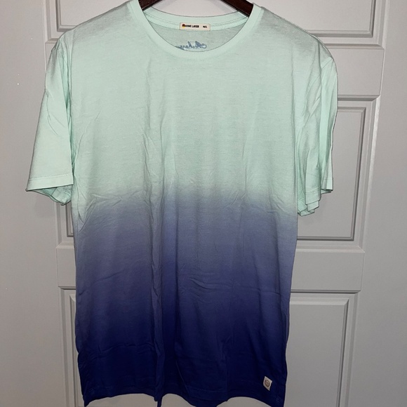 Marine Layer Ombré Gradient T-Shirt Marge M/L Teal and Purple - Picture 3 of 3